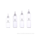 PET Clear Bullet Shape Hair Oil Squeeze Bottle